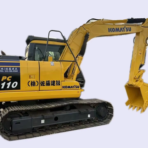 Excavatrice Komatsu PC110-8 d'occasion, 11 tonnes, sur chenilles, vente aux enchères, marque japonaise d'origine. - Product Image 1