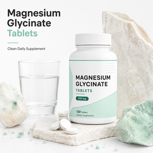 Comprimés de glycinate de magnésium personnalisés, chélate de diphosphate apaisant, pour la mémoire, le sommeil, le soutien immunitaire et la santé osseuse des enfants et des adultes - Product Image 5