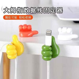 Thumb <b>Hook</b> Cable Organizer Self-<b>Adhesive</b> Plastic Mixed Colors Single <b>Hook</b> Wire Management 1-3kg Load Capacity - Product Image 4