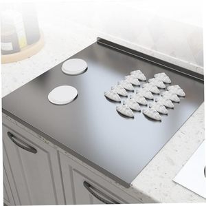 Tablas de Cortar de Acero Inoxidable, Tabla de Repostería, Tabla de Cortar de Acero Inoxidable con Borde para Encimera de Cocina - Product Image 3