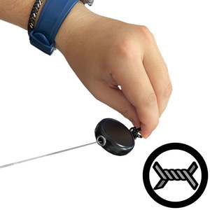 Porte-badge rétractable en plastique avec mousqueton pour porte-carte d'identité - Product Image 5