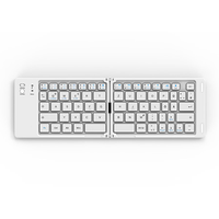 Nouveau clavier ultra-fin à pavé tactile double pliage pleine taille avec interface USB-C compatible IBM PC/MAC/iPhone/Android/Linux