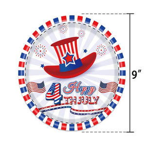 Vajilla desechable del Día DE LA Independencia Americana, plato de papel, servilletas, juego de vajilla, <span class=keywords><strong>feliz</strong></span> 4 de julio, decoración de fiesta de día independiente - Product Image 2