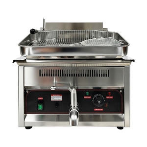 フライパン機ステンレス鋼電気チキンディープフライヤー17L + 17L商業フライドポテトポテトチップスレストラン用 - Product Image 4