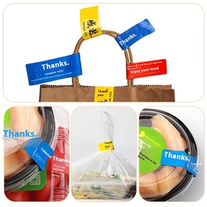 Compre cuatro y llévese uno gratis Serigrafía Anti-apertura Anti-fuga Etiqueta <span class=keywords><strong>de</strong></span> sellado para llevar Etiqueta <span class=keywords><strong>de</strong></span> seguridad alimentaria para bolsas <span class=keywords><strong>de</strong></span> papel <span class=keywords><strong>de</strong></span> <span class=keywords><strong>pizza</strong></span> - Product Image 4