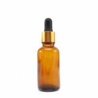 Flacon compte-gouttes en verre ambré, vert ou transparent de 5 ml, 10 ml, 15 ml, 20 ml, 30 ml, 50 ml, 100 ml avec bouchon à vis en aluminium pour huile essentielle