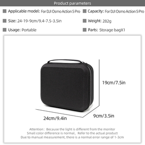 Sac à main portable pour DJI Action 5 Pro, sac de rangement rigide, étui de transport étanche pour caméra sportive Osmo Action 3/4 Acc - Product Image 4