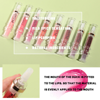 Clubday Gloss à lèvres professionnel hydratant, transparent, scintillant, repulpant, 6ml