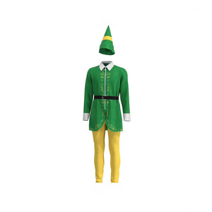Disfraz de Duende Navideño Haowu para Hombre y Mujer, Verde, Rojo, Rosa, Disfraz de Cosplay para Adultos - Product Image 2