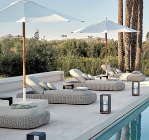 2025 étanche nordique extérieur PE <span class=keywords><strong>rotin</strong></span> lit chaise longue <span class=keywords><strong>salon</strong></span> de soleil pour cour <span class=keywords><strong>jardin</strong></span> hôtel loisirs Chaise longue meubles - Product Image 2