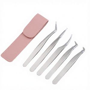 Pinces à épiler pour extensions de cils en acier inoxydable, pinces à épiler pour cils et sourcils, pointe pointue, précision, longueur 10 mm - Product Image 3