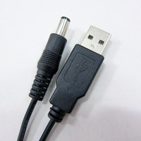 Câble de prise baril personnalisé USB vers 5.5mm 5V DC 5.5x2.1mm adaptateur de prise baril câble USB de remplacement pour caméra vidéo