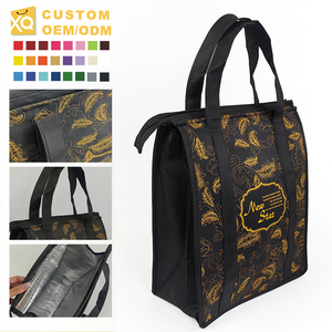 Bolsa Térmica Aislante, Bolsa de <span class=keywords><strong>Compras</strong></span> para Entrega de Alimentos, con Forro de Papel de Aluminio, Logotipo Personalizado - Product Image 1