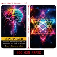 Vente en gros de cartes Oracle personnalisées, 54 cartes, écologiques, imprimées en couleur, pour la direction de carrière et la prospérité, avec emballage en boîte, OEM/ODM
