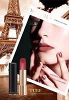 Lipstik Matte Velvet Casing Hitam Mewah Label Pribadi Tahan Lama Logo Kustom Grosir Makeup MOQ Rendah