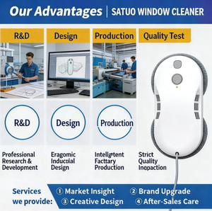 Robot de nettoyage de vitres JSDROBOT avec stock en UE, certifié CE, marque privée disponible, pour grossistes et supermarchés - Product Image 4