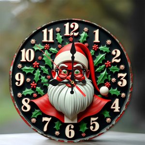 Round Wooden Wall <b>Clock</b> 25cm Quiet Movement Home Office Decor <b>Clock</b> - Product Image 1