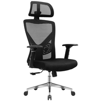 Chaise de bureau de direction de haute technologie 100 mm avec vérin à gaz - Cadre en acier réglable en hauteur ergonomique