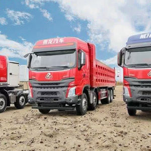 东风柳汽8X4自卸车，带神百16吨装砖抓斗吊臂自卸车，带随车起重机 - Product Image 2