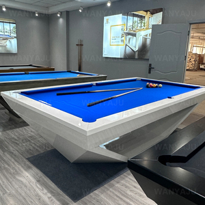 Nuevos diseños personalizados para interiores, Piano <span class=keywords><strong>blanca</strong></span> con acabado <span class=keywords><strong>de</strong></span> <span class=keywords><strong>mesa</strong></span> <span class=keywords><strong>de</strong></span> billar, <span class=keywords><strong>mesa</strong></span> <span class=keywords><strong>de</strong></span> billar moderna <span class=keywords><strong>de</strong></span> lujo 3 en 1 para comedor, <span class=keywords><strong>mesa</strong></span> <span class=keywords><strong>de</strong></span> billar <span class=keywords><strong>de</strong></span> 9 pies, 8 pies, 7 pies - Product Image 1