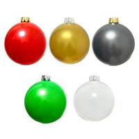 Boule de Noël gonflable en PVC pour l'extérieur Ornements de Noël gonflables surdimensionnés pour l'extérieur
