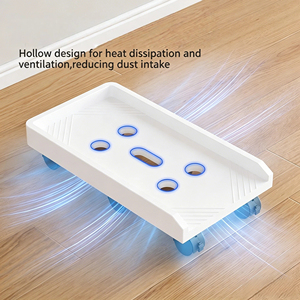 Support pour <span class=keywords><strong>ordinateur</strong></span> portable avec rotation à 360° °   Base mobile robuste avec roulettes, support anti-rouille et anti-bruit pour l'organisation du bureau - Product Image 5