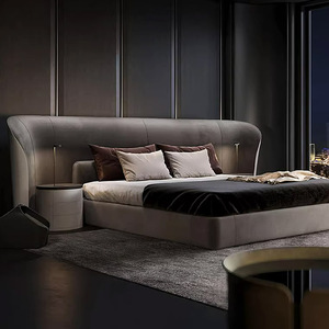KMJ <span class=keywords><strong>Letto</strong></span> <span class=keywords><strong>Matrimoniale</strong></span> di Lusso Italiano Imbottito con Struttura in Tessuto, Set di Mobili per Camera da <span class=keywords><strong>Letto</strong></span> - Product Image 3