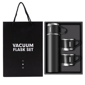 Revêtement en acier inoxydable 304, flacon sous vide de 500ml avec 3 couvercles, articles populaires, ensembles cadeaux de bienvenue, produits promotionnels pour les entreprises - Product Image 1