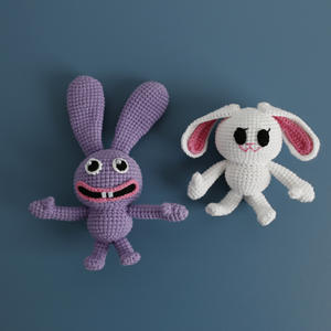 Peluche Lapin Chanceux au Crochet Fait Main, Poupée Lapin Motivante « Avancez Rapidement » pour Cadeau de Nouvel An, Cadeau de Succès Professionnel Anime - Product Image 1