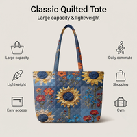 Sac de shopping pour femme avec motif personnalisé de Porto Rico, sac fourre-tout matelassé à bandoulière, sac de voyage en plein air, vente chaude