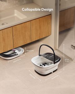 เครื่องนวดเท้าแบบพับได้พร้อมระบบ<span class=keywords><strong>ส</strong></span>ั่นสะเทือน ฮีตเตอร์ รีโมท และตัวตั้งเวลา - ลูกกลิ้ง 16 ลูก - Product Image 4