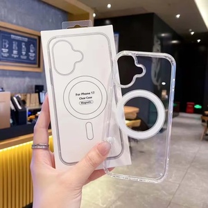 เคสใส iPhone 17 Pro Max วัสดุ TPU PC ป้องกันแรงกระแทก แม่เหล็กในตัว สำหรับ iPhone 15 16 17 Air - Product Image 3