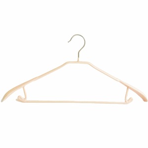 Stainless Steel Dipped Plastic Clothes Hanger Wide Shoulder Non Slip Mark Free For Clothing Storage - Product Image 5