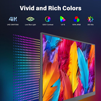 Écran tactile externe multifonctionnel Eimio 15,6 pouces 4K, compatible VESA, moniteur tactile portable Type-C à fonctions complètes pour la conception
