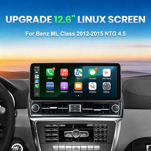 Écran de voiture Linux Rhythm 12,6 pouces pour Mercedes Benz Classe ML 2012-2015 NTG 4.5, CarPlay sans fil, Android Auto, écran QLED - Product Image 2