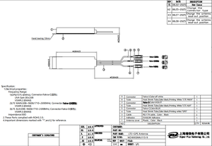 Antena Integrada Omnidireccional 3 en 1 de 1575.42MHz GPS 4G LTE <span class=keywords><strong>MIMO</strong></span>, Adhesiva, 3 Puertos Fakra, Antena Combinada para Navegación Vehicular - Product Image 3