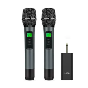 Wholesale Noise Cancelling Wireless Microphone U10 Dual Handheld Dynamic Karaoke Mic with 40 Frequency Points 35M Work Distance