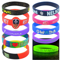 Pulseras de Silicona con Logotipo Personalizado, Pulsera Delgada de Silicona con Logotipo Personalizado