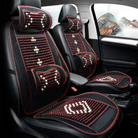 Accessoires intérieurs de voiture les plus vendus 2022, ensemble de housses de siège de voiture en perles de bois pour Mercedes Benz BMW Audi Land Rover Porsche Tesla