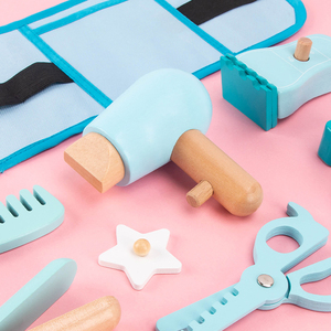 New Design Wooden Pretend Cut Hair Play Set Children Role Play As Barber Cosmetic Dresser <strong>Toy</strong> <strong>for</strong> 3 <strong>4</strong> 5 <strong>Year</strong> <strong>Old</strong> <strong>Girls</strong> and Boys - Product Image 4