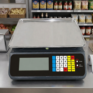 Báscula Electrónica Impermeable de 30 kg para Tiendas de Abarrotes, Báscula de Mostrador para Calcular Precios en el Mercado Minorista - Product Image 3