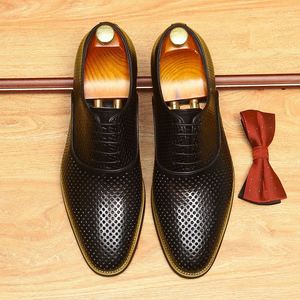 Dernières Chaussures Oxford pour Hommes en Cuir Véritable, Grande Taille, de Créateur, Formelles et Décontractées, Imperméables, Respirantes et Légères - Product Image 4