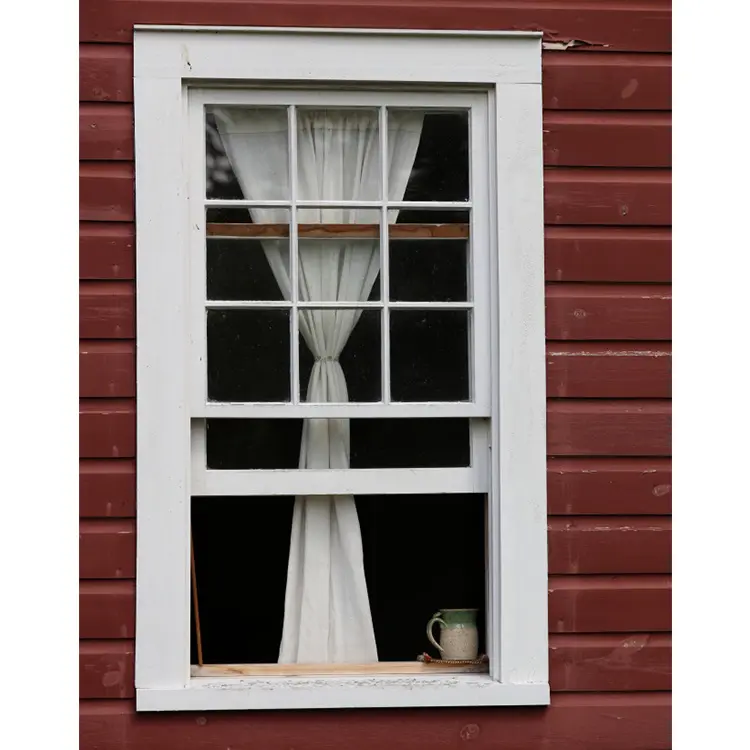 Price New Design American Style Vertical Sliding Aluminum Black Thermal Break Single and Double Hung Sash Windows