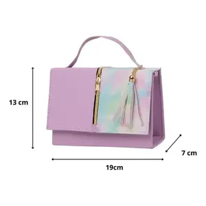 Espectacular Bolso Cruzado Candle Lila para Mujer de Fana - Product Image 3
