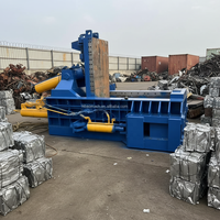 Presse à balles horizontale automatique Huabao Y81T-400A personnalisée en usine pour compactage de ferraille, aluminium, acier inoxydable, alliage - à moteur