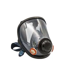 אבק לשימוש חוזר בגז רעיל כיסוי מקיף עבודה הגנה עבודה מסכת בטיחות עבודה מלאה פנים מלאה מסיכת גז מסיבית הנשימה