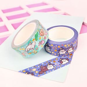Custom Charm <b>Washi</b> <b>Tape</b> Decoration Printed White Paper Block Set Sticker Stationery <b>Tapes</b> Cartoon Promotional Welcome Gifts - Product Image 1
