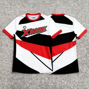 Camiseta de fútbol americano de manga corta con sublimación, estilo streetwear personalizado, de malla, corte cropped, oversize y boxy para hombre 2026 - Product Image 3