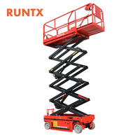 RUNTX Düşük Gürültülü Hidrolik Elektrikli Makaslı Kaldırma Platformu İç Mekan Ekipman Onarım Hizmeti İçin