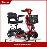 Nouveau produit : scooter de mobilité pliable à 4 roues pour personnes âgées, idéal pour les voyages et l'extérieur